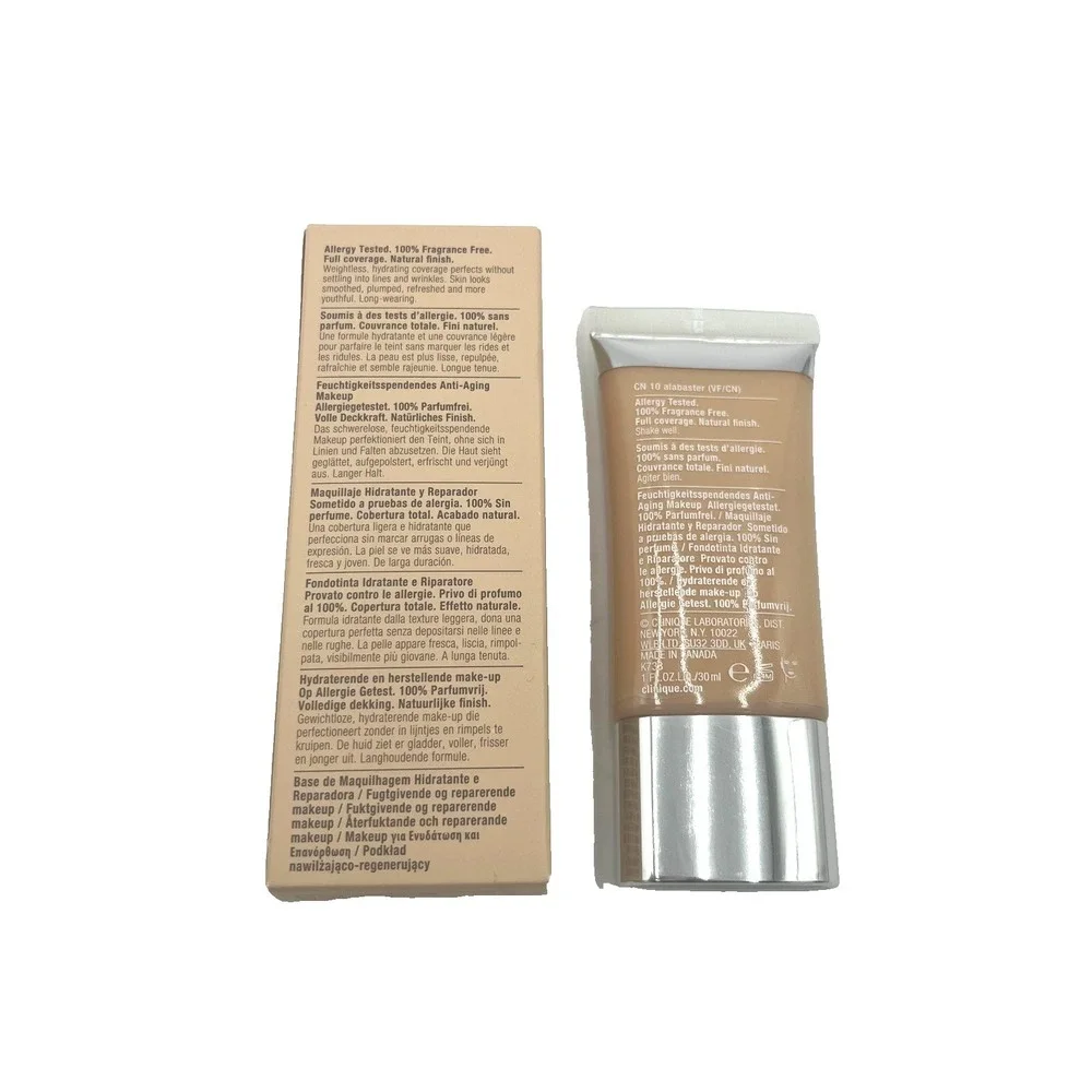 Clinique‎ Even Better Refresh Hydrating Foundation CN 10 Alabaster 1oz New